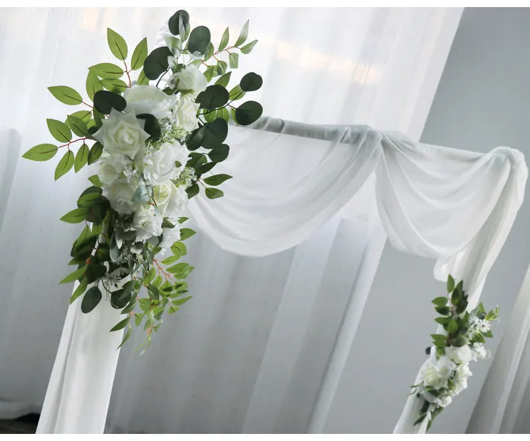 White Rose Arch Flowers for Wedding Party Decor