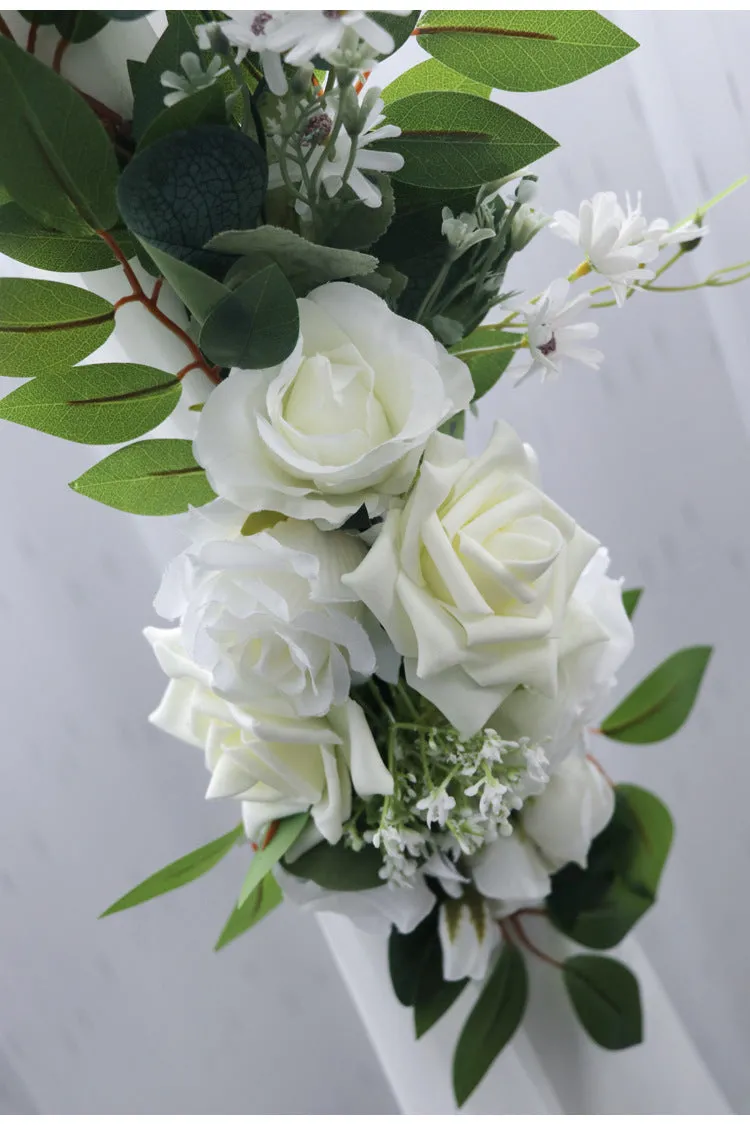 White Rose Arch Flowers for Wedding Party Decor