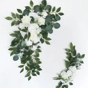 White Rose Arch Flowers for Wedding Party Decor