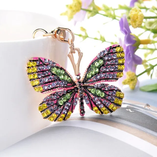 Wild Glowing Butterfly Keychain