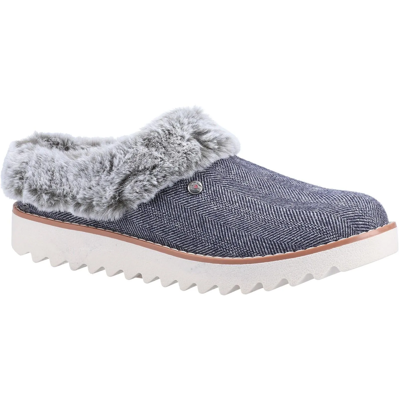 Women's Wide Fit Skechers 113422 Bobs Mountain Kiss Slippers