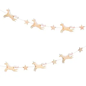 Wooden Unicorn Garland